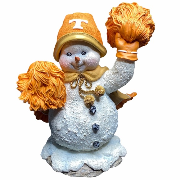 Vintage Tennessee Volunteers cheerleader snowman